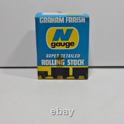 10 x Vintage Factory Box Grahman Farish N Gauge 5 Plank Wagon Red Oxide Diecast