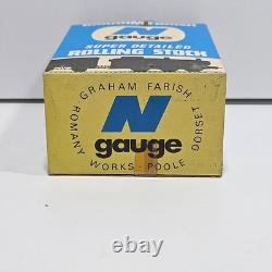 10 x Vintage Factory Box Grahman Farish N Gauge 5 Plank Wagon Red Oxide Diecast