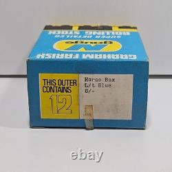 12x Vintage Factory Box Grahman Farish N Gauge Horse BOX L/T Blue 8/- Model Rail