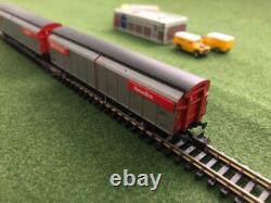 2 X Graham Farish N Gauge BR VGA Van BR Railfreight Red & Grey (Speedlink)