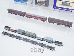 30 x N Gauge Coaches & Wagons Graham Farish, Peco etc