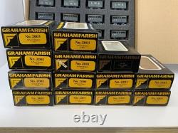 35 X Graham Farish'n' Gauge 5/6/7 Plank Wagons & Box Vans Lms Livery