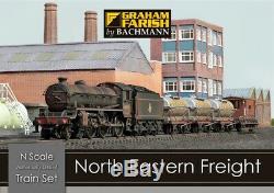 370-090 Graham Farish Bachmamm North Eastern Freight N Gauge Model Train Set NIB