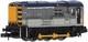 371-017 Graham Farish N Class 08 08653 BR Railfreight, DCC Fitted (Pre-Owned)