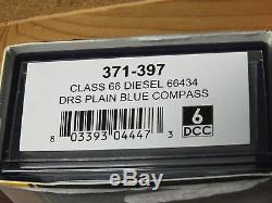 371-397 Farish Class 66 Diesel 66434 Drs Plain Blue Compass DCC Sound Locomotive