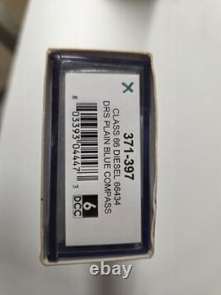 371-397 Graham Farish N Gauge Class 66 66434 DRS Plain Blue Compass (Pre-Owned)