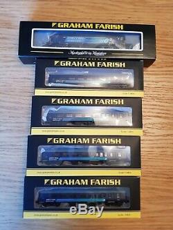 371-654 Graham Farish Class 57011 Drs. N Gauge & 4x Mk2a Bso Brake Open Coach