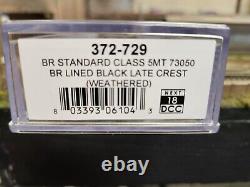 372-729 Farish N Gauge Br Std Class 5mt Lined Black Late Crest New DCC Ready N18