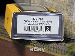 372-751 N Gauge Farish Fairburn Tank Br Black Ee DCC Sound Oil Lamps Firebox