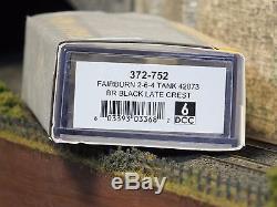 372-752 N Gauge Farish Fairburn Tank Br Black LC DCC Sound Oil Lamps Firebox