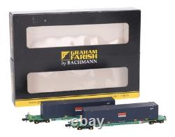 377-352A Graham Farish N Gauge Intermodal Bogie Wagons Pair (Pre-Owned)