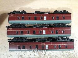 3x 374-036B Farish Mk. 1 BG Full Brakes Maroon N Gauge