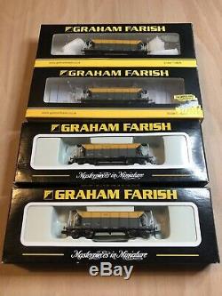 4 x Graham Farish (377-001) 40 Tonne Seacow YGB bogie hopper wagons Dutch Livery