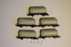5 x Farish 373-003 N Gauge Bulk Powder PCA Wagons, Blue Circle Cement, BNIB's