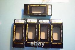 5 x Farish 373-003 N Gauge Bulk Powder PCA Wagons, Blue Circle Cement, BNIB's