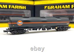 7x Graham Farish N Gauge 373-562 TEA Bogie Tank Wagon Gulf Livery (Weathered)
