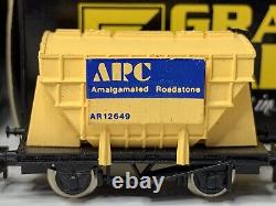 8 x GRAHAM FARISH 3511 N GAUGE PRESFLO COVERED HOPPER WAGONS ARC YELLOW BOXED