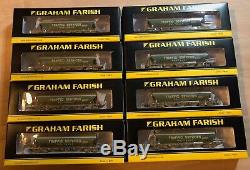 8x Graham Farish N Gauge 373-235 Boggie Wagons. Traffic Services Weathered