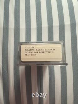 Bachmann N Gauge 371-125K Graham Farish Class 33 No 33025 Direct Rail Services