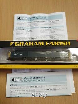 Class 40 Br Blue Graham Farish 371-183ds DCC And Sound