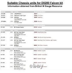 D0280 Falcon N gauge Bodyshell Class 53 Prototype Diesel Requires Farish Chassis