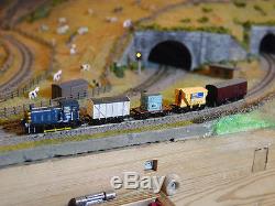 DCC fitted Graham Farish Class 03 Diesel Shunter (with Lighting) and 4 Wagons