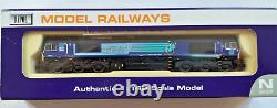 Dapol N Gauge Class 66 Diesel Loco In Drs Blue No 66417 Low Emission Loco Bxd