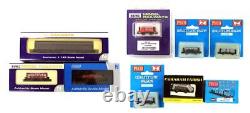 Dapol/peco/graham Farish'n' Gauge Rake Of 9 Assorted 8x Wagons & 1x Autocoach