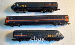Farish 371476 N Gauge Hst 125 Gner 3 Car Set'great Race' Plus Extra Coach