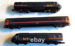 Farish 371476 N Gauge Hst 125 Gner 3 Car Set'great Race' Plus Extra Coach