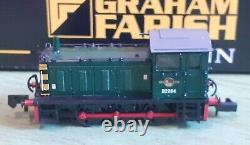 Farish 371-050a N Gauge Class 04 Diesel Shunter D2264 Br Green/wasp Stripes