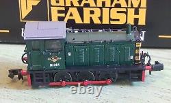 Farish 371-050a N Gauge Class 04 Diesel Shunter D2264 Br Green/wasp Stripes