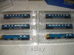 Farish DCC Fitted 6 Car, Midland Blue Pullman Yellow Ends N Gauge