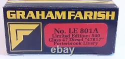 Farish Le 801a N Gauge Ltd Edt 500 Class 47 Locomotive 47817 Porterbrook LIV