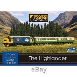 Farish N Gauge 370-048 The Highlander Train Set Digital Train Set