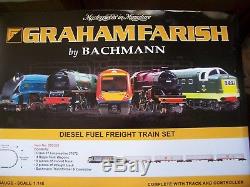 Farish N Gauge 370-251 Diesel Fuel Freight Train set Co-Co Railfreight Distrib'n
