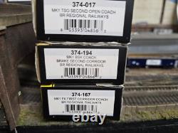 Farish N Gauge Mk1 Rake Of 3 DCC Lit Coaches Br Regional Railways