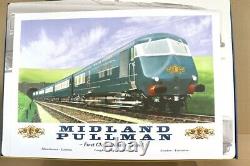 GRAHAM FARISH 370-425 N GAGE BR BLUE MIDLAND PULLMAN DMU LOCOMOTIVE 6 CAR SET oc