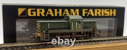 GRAHAM FARISH 372-951 N GAUGE CLASS 14 LOCO D9523 with WASP STRIPES WEATHERED MIB