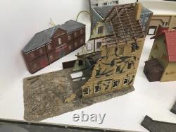 GRAHAM FARISH KESTREL FALLER N GAUGE PLASTIC KITBUILT RAILWAY BUILDINGS x 30