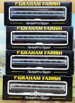 Graham Farish N 371-475a Hst 125 3 Car Set Plus 4 Coaches, DCC Ready, As New