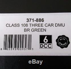 Graham Farish N Gauge 371-886 Class 108 Br Green Three Car Dmu