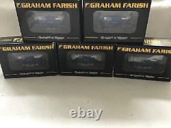 GRAHAM FARISH N GAUGE 373-031A JOB LOT OF 5x ECC QUARRIES 4GA HOPPER WAGONS