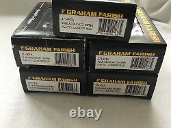 GRAHAM FARISH N GAUGE 373-031A JOB LOT OF 5x ECC QUARRIES 4GA HOPPER WAGONS