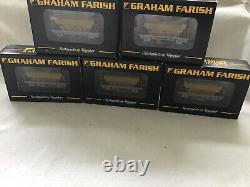 GRAHAM FARISH N GAUGE 373-037B JOB LOT OF 5x ARC PGA BULK HOPPER WAGONS
