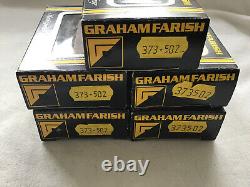 GRAHAM FARISH N GAUGE 373-502 JOB LOT OF 5x BROWN HOPPER WAGONS (2x WEATHERED)