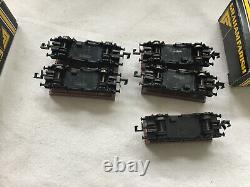 GRAHAM FARISH N GAUGE 373-502 JOB LOT OF 5x BROWN HOPPER WAGONS (2x WEATHERED)