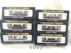 GRAHAM FARISH N GAUGE 373-626 JOB LOT OF 6x 31 TON OBA RAILFREIGHT OPEN WAGONS