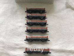 GRAHAM FARISH N GAUGE 373-626 JOB LOT OF 6x 31 TON OBA RAILFREIGHT OPEN WAGONS