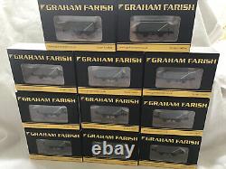 GRAHAM FARISH N GAUGE JOB LOT OF 11x 377-078B BR GREY 7 PLANK WAGONS